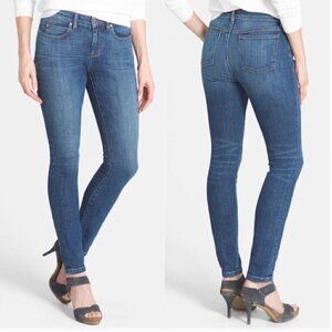 Eileen Fisher Mid-Rise Medium Wash Slim Leg Skinny Jeans Organic Cotton Size 4